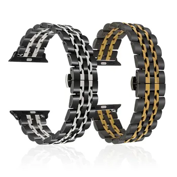

Metal Watch Strap for Apple Watch 5 Band 44mm 42mm 40mm 38mm Watchband for iWatch Series 1 2 3 4 Stainless Steel Links Bracelet