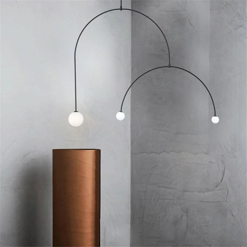 

Postmodern U-Tube Pendant Lights Indoor Decor Hanging Lighting Fixtures Nordic Industrial Pendant Lamp Restaurant LED luminaires