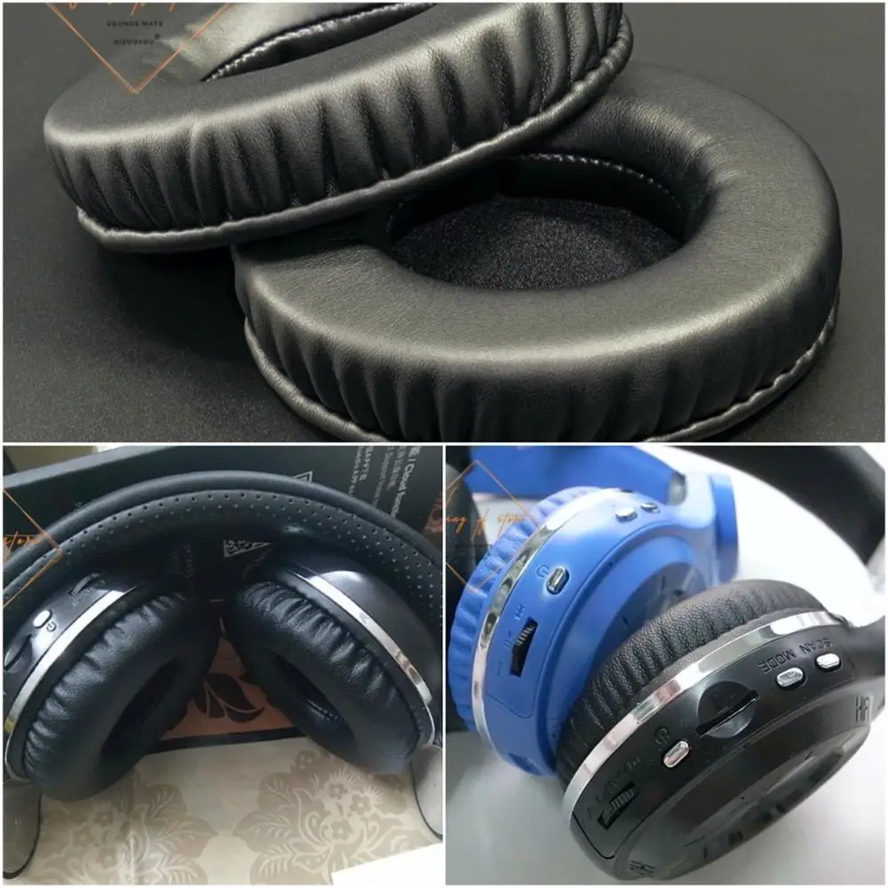 Мягкие кожаные амбушюры поролоновые для наушников Bluedio T2 T2S Plus турбинные наушники