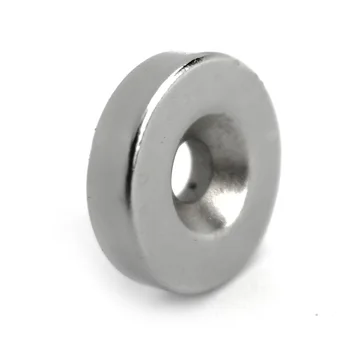 

U-JOVAN 5pcs 20 x 5 mm Hole: 5mm N35 Small Round Countersunk Ring Magnet Strong Rare Earth Craft Neodymium Magnets