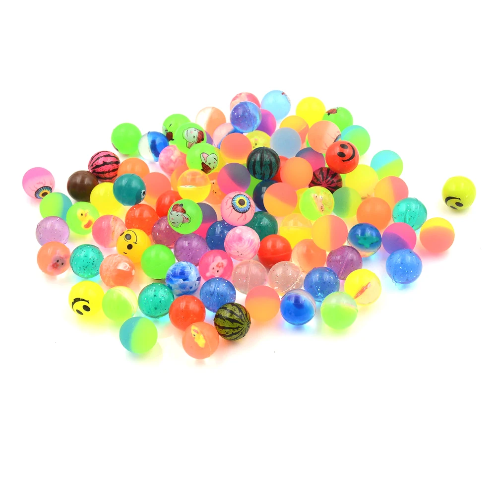 10pcs/lot Funny Toy Balls Mixed Bouncy Ball Solid Floating Bouncing Child Elastic Rubber Ball Of Pinball Bouncy Toys 6