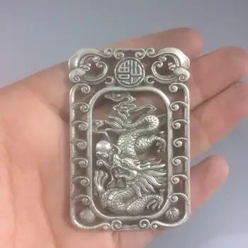 

Jewelry Imitation seedlings Silver antique crafts copper pendant 12 zodiac Dragon Pendant