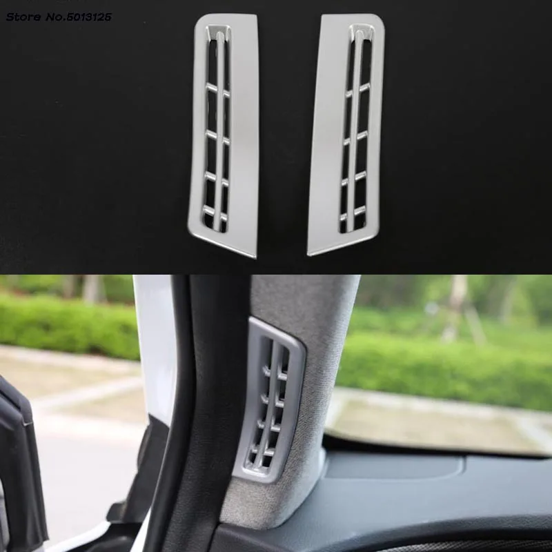 

Car Interior A Pillar window Anti-fog Air Outlet protection Sticker Frame Cover Trim For Hyundai Santa Fe 2019 2020