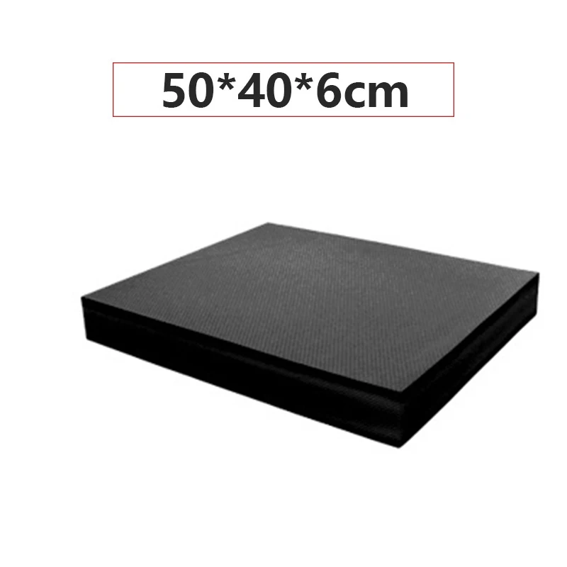 50x40 black Коврик для йоги, не скользящая Подушечка для йоги, тренировочные универсальные для фитнеса, упражнения унисекс, домашняя пена, гимнастика, баланс, коврик для спортзала - Цвет: 50x40 black