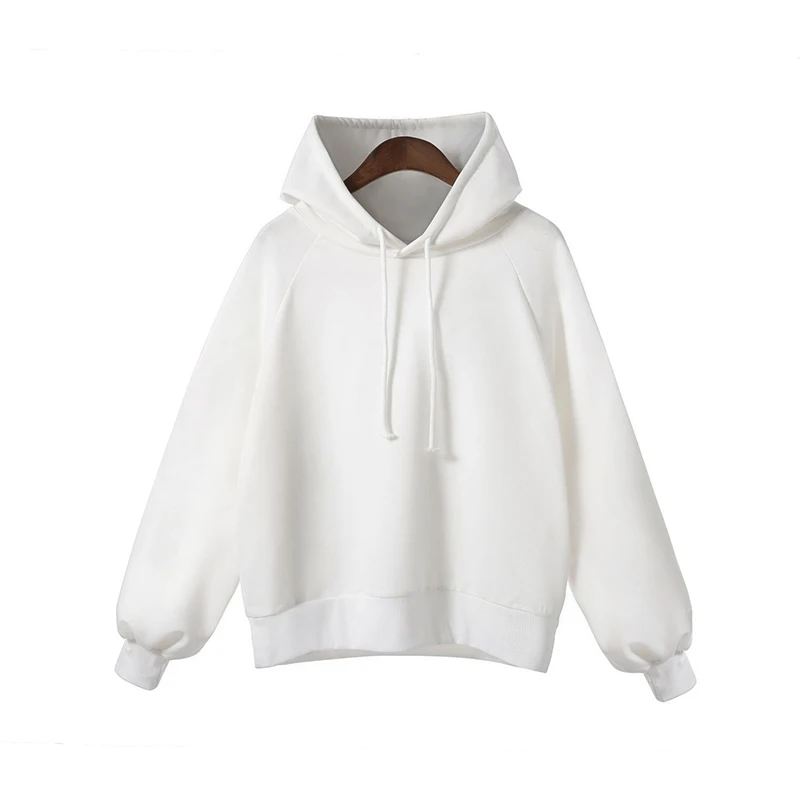 

Women Crop Hoodies Sweatshirts Autumn New Loose Solid Color Hooded Long-sleeved Hoodie Harajuku Oversized Hoodie Women Clothes