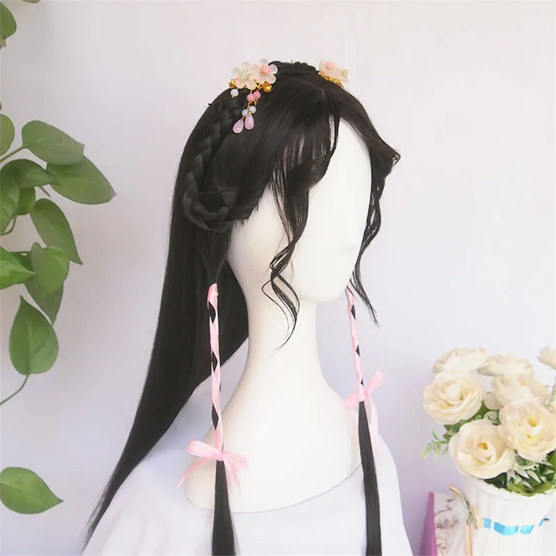 Женские винтажные искусственные волосы WEILAI китайский парик хвост длинные прямые