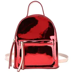 Женские модные рюкзаки летние яркие цвета рюкзак для подростков девочек маленький рюкзак женский рюкзак (красный)