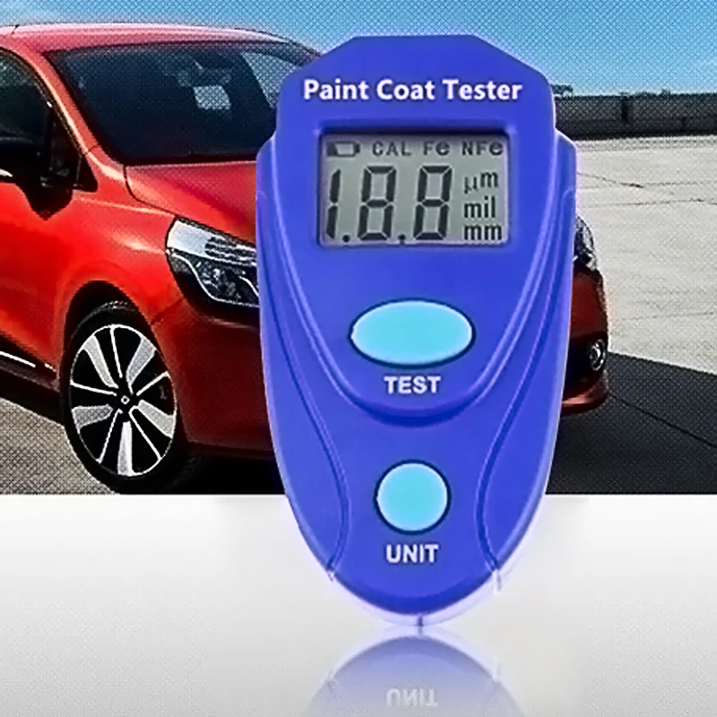 

Digital Mini Automobile Thickness Gauge Car Auto Paint Tester Thickness Coating Meter 0.1mm Accuracy Portable Measurement