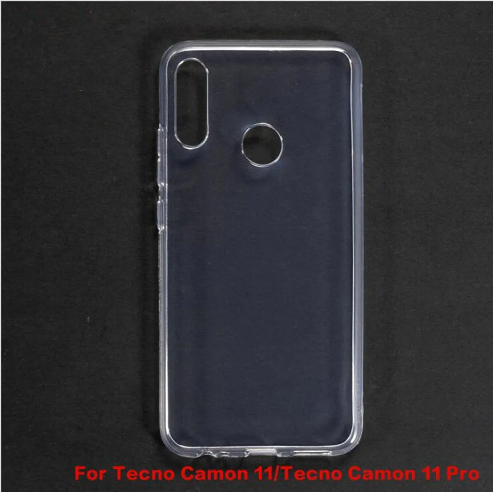 Силиконовый чехол для Tecno Camon 11 мягкий матовый черный защитный из ТПУ Pro задней