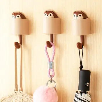 

Coat Wall Hook Key Holder Creative OutstretcCute Squirrel Hook Decor Accessories Coat Hanger Bathroom Hook Kitchen Wall P4M4