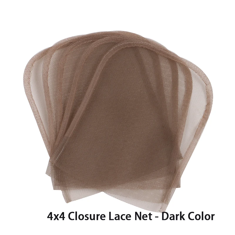 4*4 13*4 360 Wig Lace Net Light Color Closure Frontal Base Hair Net For Making Lace Wigs Wig Accessories