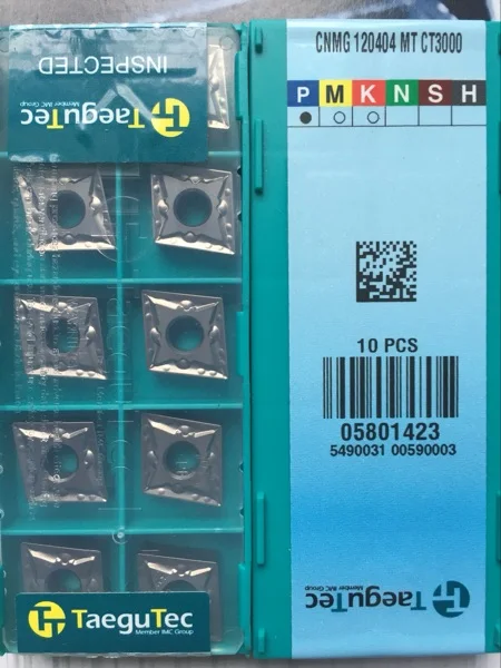 CNMG120408 PC MT EM FG TT8115 TT8125 CT3000 TT5100 TT9080 10 шт./лот Taegutec внешние токарные или Токарные