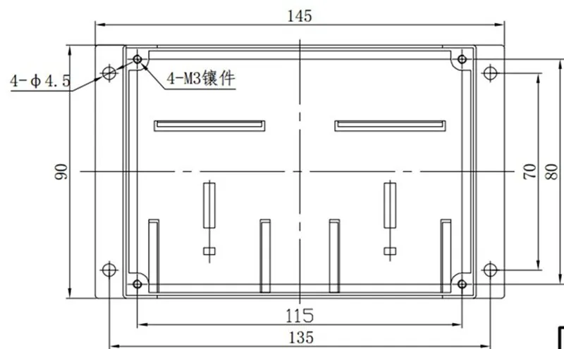 Din rail type plastic enclosure Instrumentation case Wiring box PLC industrial control box 5
