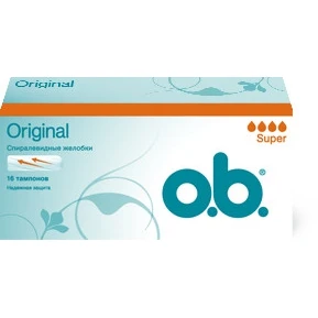 Тампоны o.b. &quotOriginal Super" 16 штук (4 капли) | Красота и здоровье
