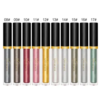 

1SET 6pcs 6 Colors Lip Gloss Make Up Liquid Eyeshadow Waterproof Glitter Pigments Metalic Women Beauty Eye Shadow Newly