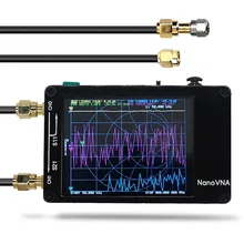 NanoVNA портативный векторный сетевой анализатор антенны Профессиональный MF ВЧ ОВЧ антенны анализатор Портативный коротковолновый 50 кГц-900 МГц 400 мАч 2,8 дюймов сенсорный экран однолетняя техническая поддержка