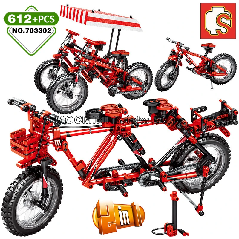 Конструктор Sembo подходит для конструктора Lego горный велосипед Детский