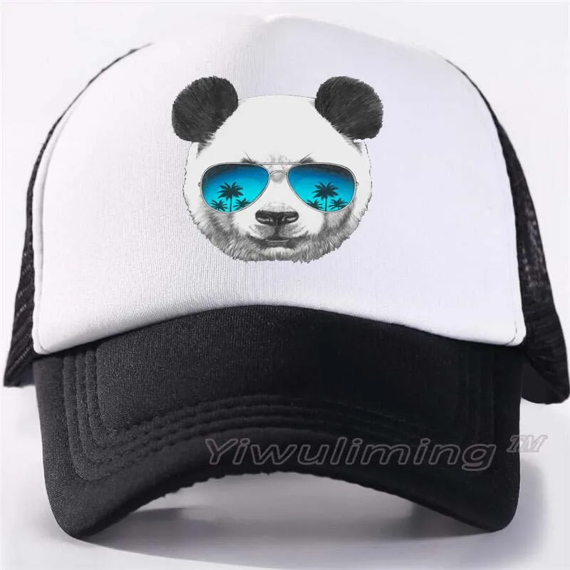 Новая брендовая классная панда бейсболки женские мужские Snapback сетчатая шапка Дальнобойщик открытый спортивный, для укрытия кепки дропшиппинг - Цвет: 2