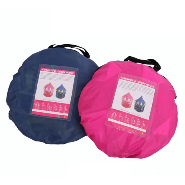 Play Tent Portable Foldable Tipi Prince Folding Tent Children Boy Cubby Play House Kids Gifts Outdoor Toy Tents Castle 6