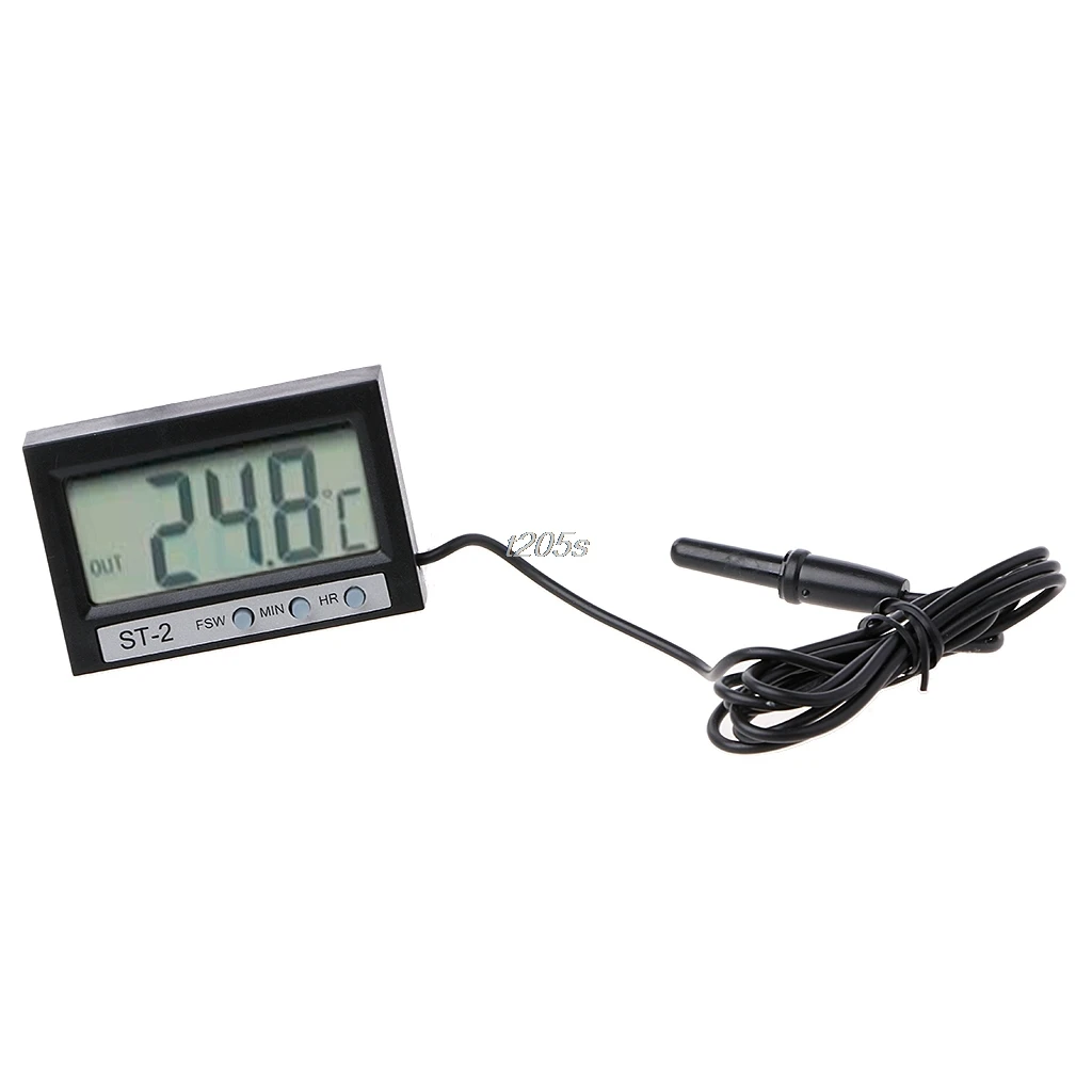 In Out lcd Dual-Way цифровой автомобильный термометр и часы ST2 T25 Прямая поставка