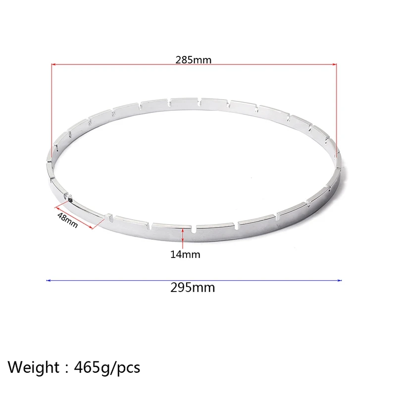11 дюймов 24 зубчатый банджо Натяжной обруч никелированная латунь банджо ремонтная Часть Аксессуары