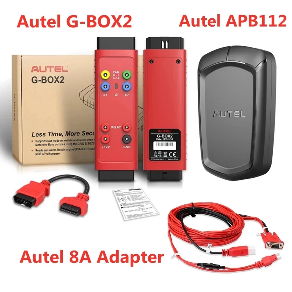 Оригинальный смартфон Autel инструмент для Mercedes все ключи потеряны с адаптером 8A и