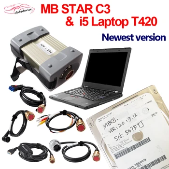 

MB STAR C3 Multiplexer + V03/202 software install in T420 i5 cpu laptop MB car truck Diagnostic Tool ready to use quick ship C3