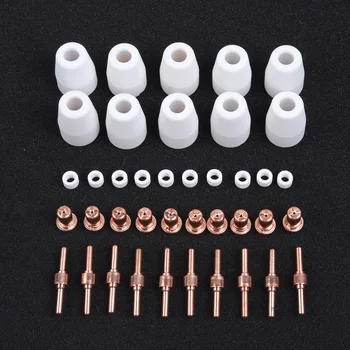 

Air Plasma Cutter Consumables Kits For LG-40 Torch CUT-40 50 Electrodes+Nozzles