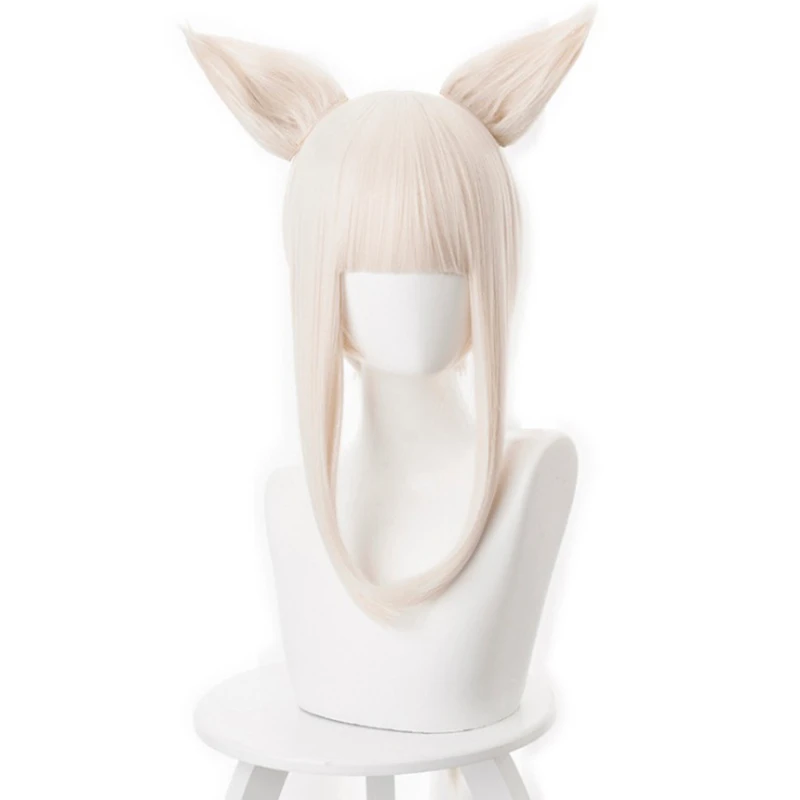 

Game Arknights Cosplay Wigs Platinum Cosplay Wig Heat Resistant Synthetic Hair Women Halloween Party Anime Costume Wigs