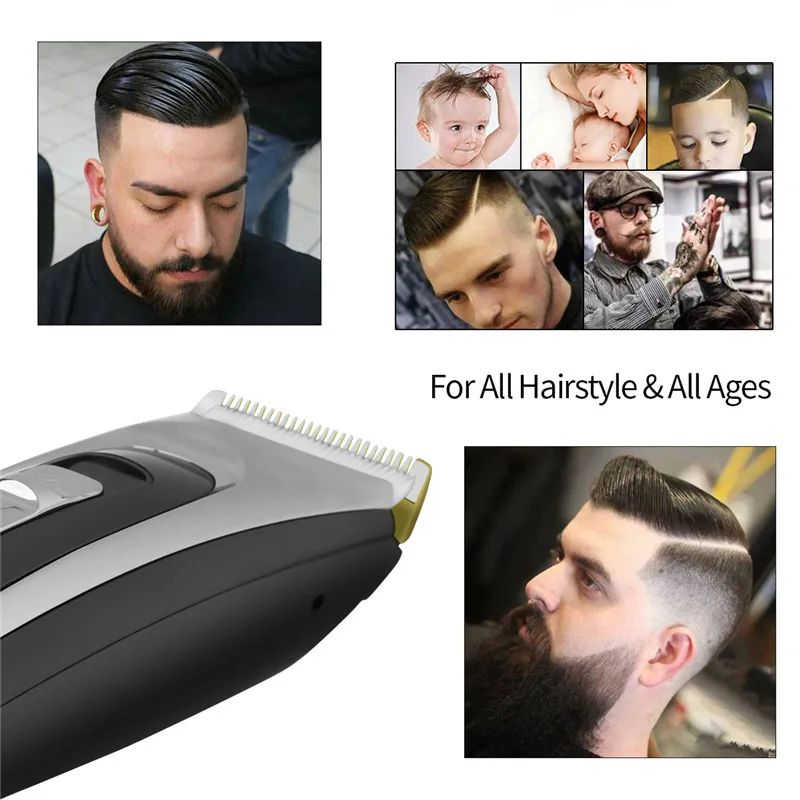  Professional Rechargeable Hair Clipper For Men Cordless Hair Trimmer Shaving With LED Display Hair 
