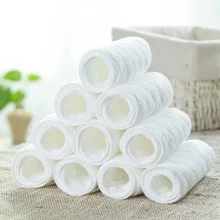 10 Teile/los Windel Windel Liners Reusable Baby Infant Neugeborenen Tuch Einsatz Drei Windeln Schichten Baumwolle Baby Pflege Produkte