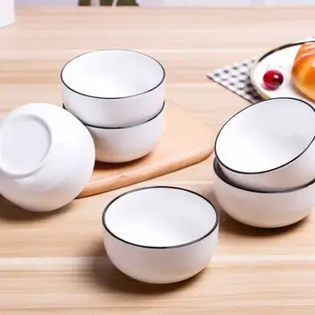 

Ceramic Bowl Simple Ceramic Tableware Tableware Set Gift Box Household Rice Bowl Flower Shaped Bowl Ceramic Bowl Serving Bowl