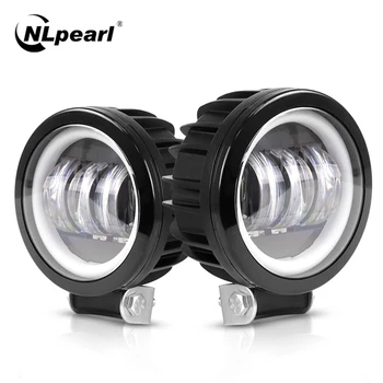 

Nlpearl 6D 30W Led Angel Eyes Fog Lights Car Light Assembly Led Work Light Bar For 4x4 Offroad Truck Boat ATV Led Bar 12V 24V