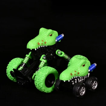 

2PCS Crocodile Head Pull Back Off Road Car Models Kids Boys Toys Gifts Animal Inertia Buggy