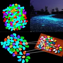 10Pcs Luminous Glowing Artificial Stone For Party Aquariums Fish Tank Decoration Stone Ornaments Bonsai Garden Decor