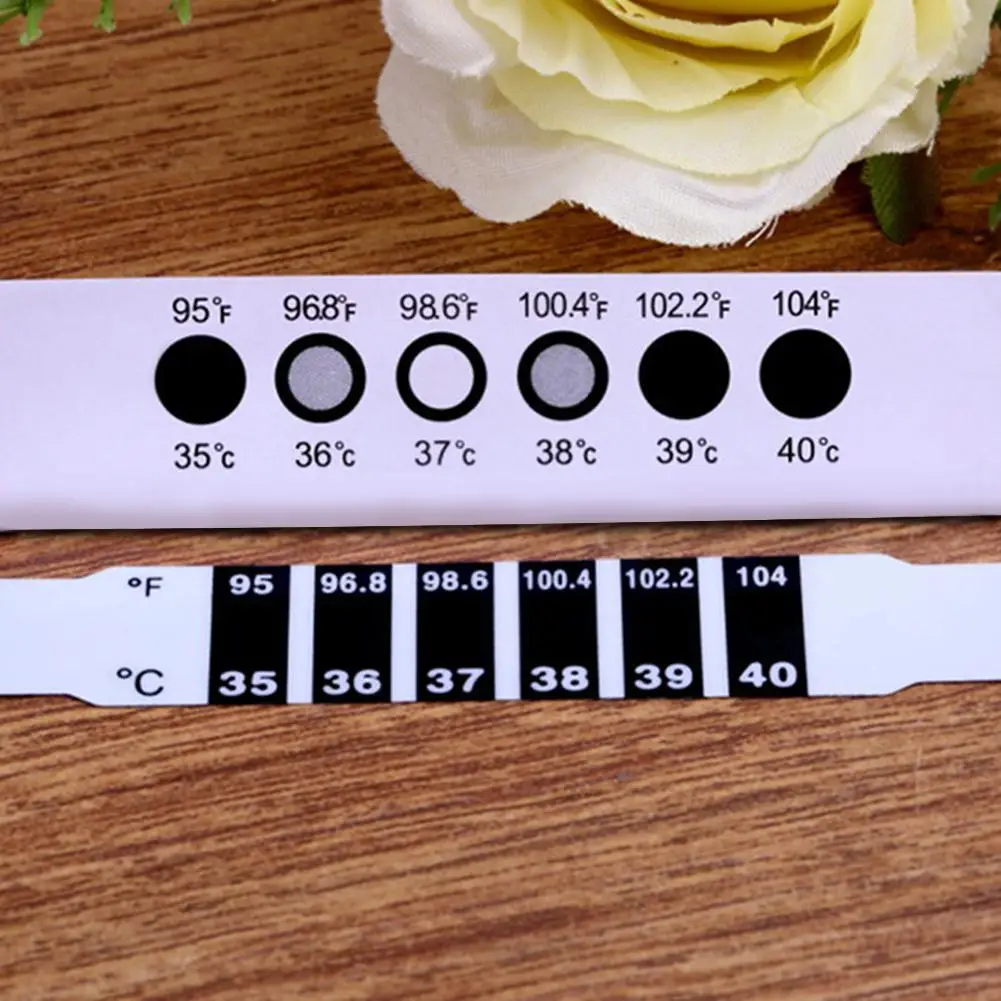 Многоразовый гибкий лоб с ЖКД-термометром, изменение цвета, Домашний Тест температуры