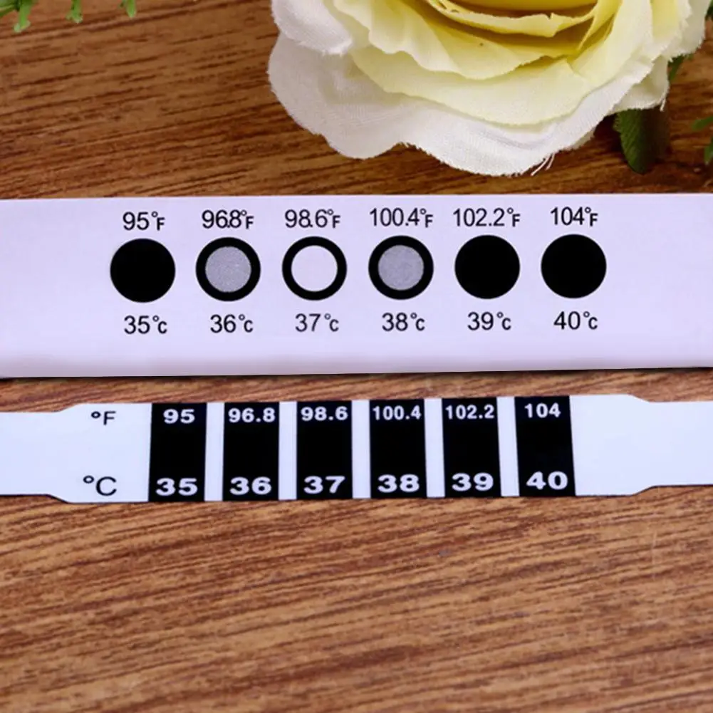 2x Safe Infant Kid Baby Forehead Strip Head Temperature Test Thermometer Sticker