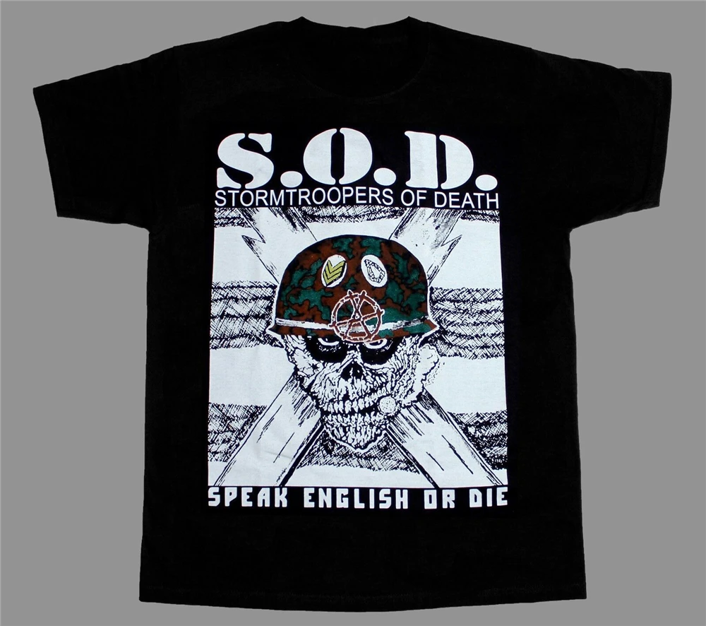 S.O.D. Sod Stormtroopers Of Death Новая Черная футболка с коротким рукавом Бесплатная доставка