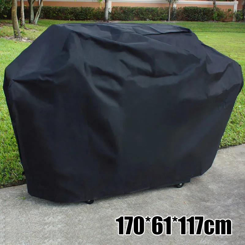 

BBQ Gas Grill Cover Barbecue Waterproof Washable Outdoor UV Protection Black 1pc