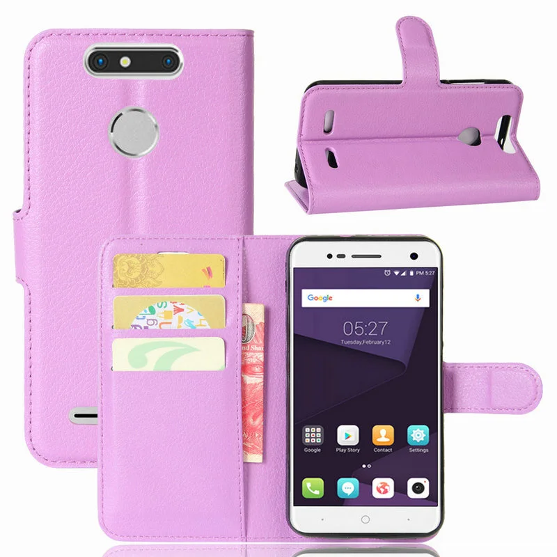 

Кожаный чехол-книжка с бумажником для ZTE Blade V8 mini