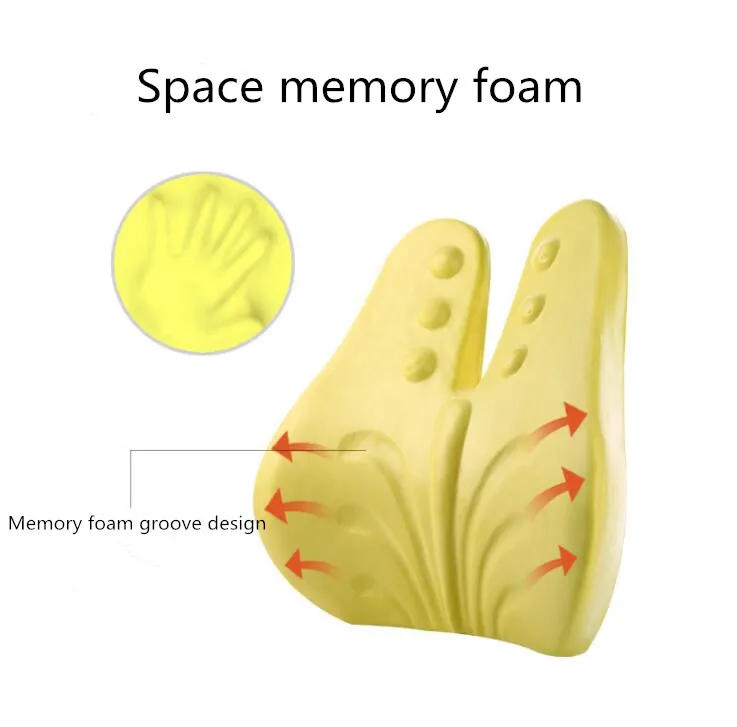 Премиум Подушка с эффектом памяти для поясницы и спины, подушка для дома, автомобильное сиденье, дышащая, съемная, машинная стирка