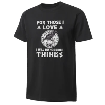 

Odin Vikings T-Shirt Mens Lothbrok Lagertha Athelstan Crow Print Summer Casual Crew Neck Shirt Male Tee Tops Cotton Short Sleeve
