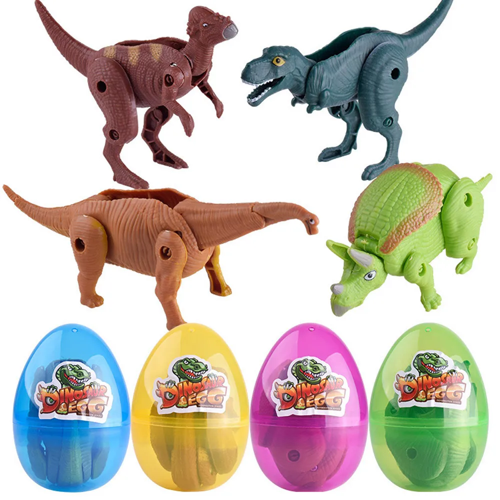 Имитация преобразования Игрушечная модель динозавра деформированное яйцо динозавра коллекция для ребенка волшебное высиживание и выращивание динозавра игрушки мальчики девочки