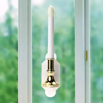

2pcs Creative LED Candle Lights Waterproof Removable Suction Landscape Wall Lamp Suction Cup Fixed for Easy Disassembly