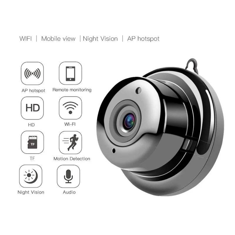 720P Мини Беспроводная Wi-Fi ip-камера многофункциональная HD умная домашняя камера безопасности домашняя геодезическая камера ночного видения Видеокамера для наблюдения за домашними животными