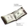 Famous Brand Men 100% Genuine Leather Bifold Male Purse Billfold Wallet Money Clip Male Clamp Slim Money Purse High Quality ► Photo 3/6