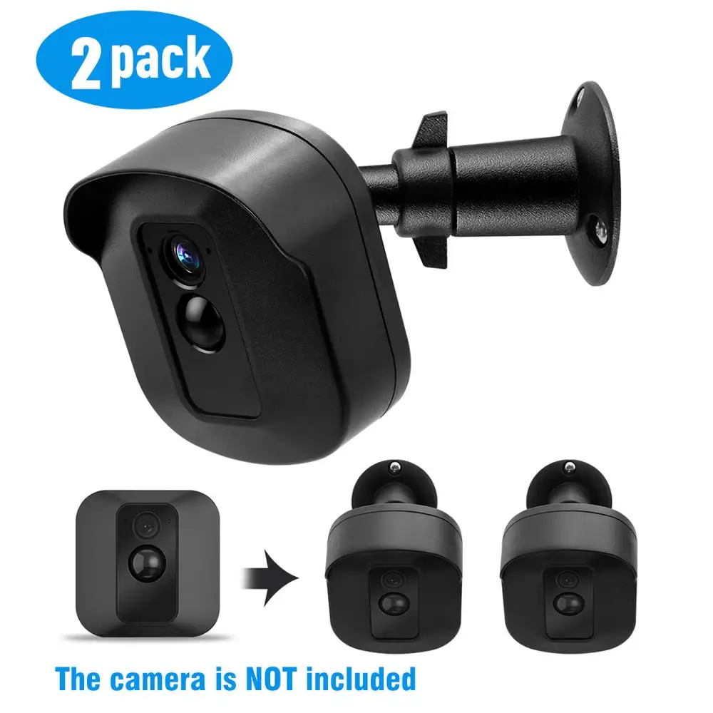 BLACK02 Настенный кронштейн для камеры Blink XT XT2 с защитой от атмосферных воздействий, регулируемый на 360 градусов, для внутреннего/наружного использования, металлическое Крепление и защитный чехол - Цвет: BLACK02