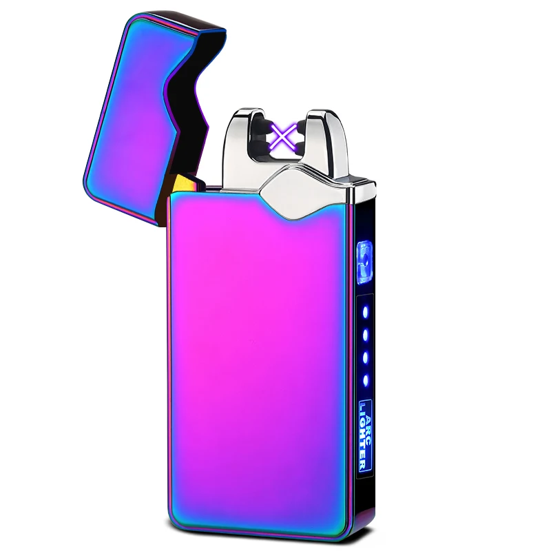 Волшебный зарядка через USB импульса Зажигалка двойной дуги сигары плазменная
