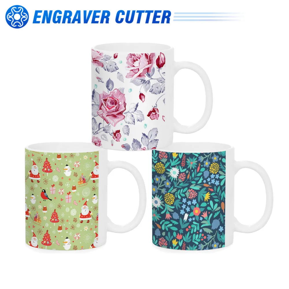 RAINBOWTIE Sublimation Mugs Blank, 11oz Sublimation Coffee Mugs, White Coated Ceramic Cup, Mug Sets - Set Of 12