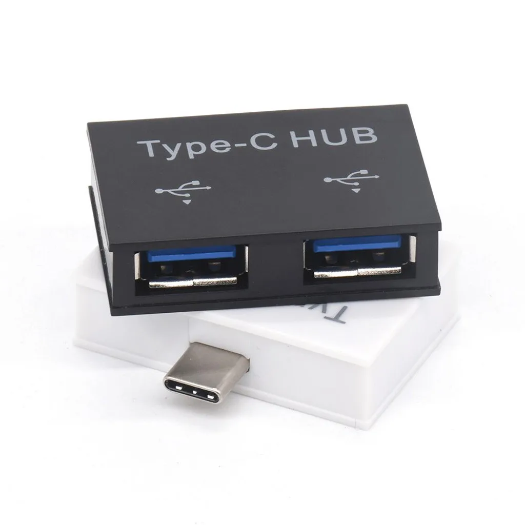 Адаптер зарядного устройства OMESHIN 2 в 1 Type-C на порта для смартфона компьютера